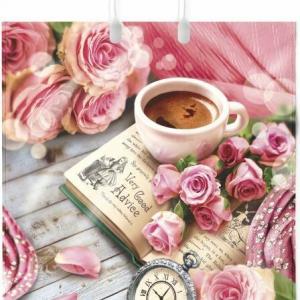 Полиэтиленовый пакет ПВД с пластиковой ручкой 100 мкм 44х40 см Любимая книга 10 шт