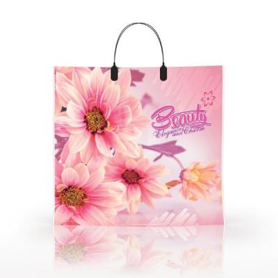 Полиэтиленовый пакет ПВД с пластиковой ручкой 80 мкм 36х34 см Бьюти 10 шт