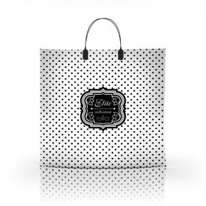 Полиэтиленовый пакет ПВД с пластиковой ручкой 80 мкм 36х34 см Элит Коллекшн 10 шт