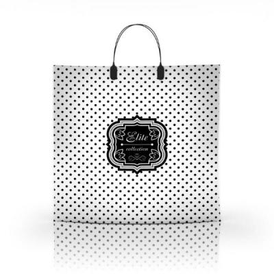 Полиэтиленовый пакет ПВД с пластиковой ручкой 80 мкм 36х34 см Элит Коллекшн 10 шт