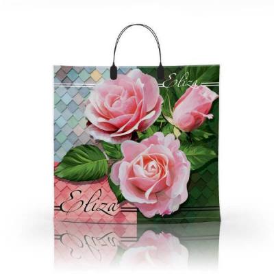 Полиэтиленовый пакет ПВД с пластиковой ручкой 80 мкм 36х34 см Элиза 10 шт