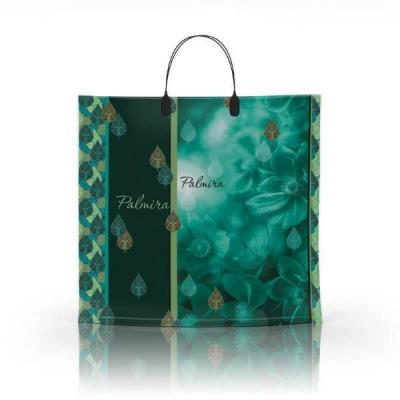 Полиэтиленовый пакет ПВД с пластиковой ручкой 80 мкм 36х34 см Пальмира 10 шт