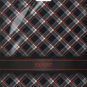 Полиэтиленовый пакет ПВД с прорубной ручкой 100 мкм 50х60 см Эксперт 25 шт