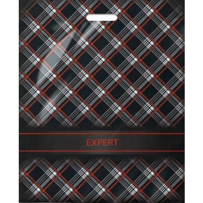 Полиэтиленовый пакет ПВД с прорубной ручкой 100 мкм 50х60 см Эксперт 25 шт