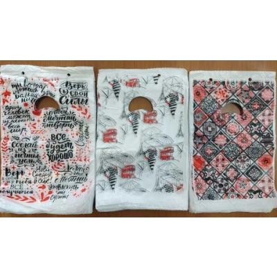 Полиэтиленовый пакет ПВД с прорубной ручкой 20 мкм 22х35 см Календарь 100 шт