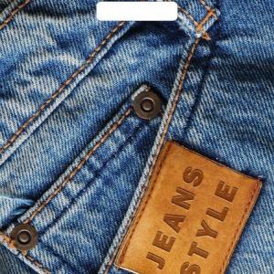 Полиэтиленовый пакет ПВД с прорубной ручкой 30 мкм 31х40 см Джинс стайл 50 шт