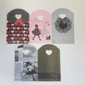 Полиэтиленовый пакет ПВД с прорубной ручкой 45 мкм 9х15 см Микс 50 шт