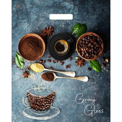 Полиэтиленовый пакет ПВД с прорубной ручкой 50 мкм 39х48 см Грэй Глосс Кофе 50 шт