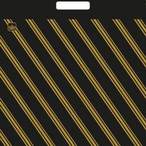 Полиэтиленовый пакет ПВД с прорубной ручкой 55 мкм 40х47 см Золотая полоса 50 шт