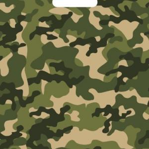 Полиэтиленовый пакет ПВД с прорубной ручкой 60 мкм 30х40 см Камуфляж 25 шт