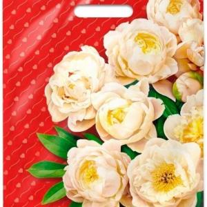 Полиэтиленовый пакет ПВД с прорубной ручкой 60 мкм 31х40 см Чувства 50 шт