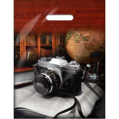 Полиэтиленовый пакет ПВД с прорубной ручкой 60 мкм 31х40 см Объктив 50 шт