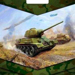 Полиэтиленовый пакет ПВД с прорубной ручкой 60 мкм 31х40 см Танк-легенда 50 шт