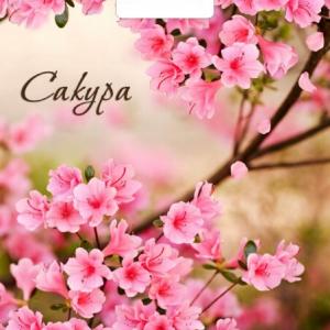 Полиэтиленовый пакет ПВД с прорубной ручкой 60 мкм 31х40 см Яркая сакура 50 шт