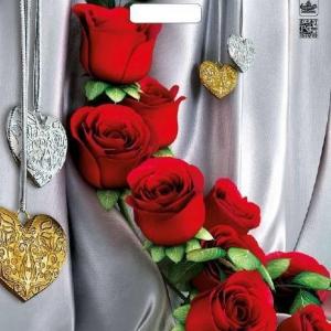 Полиэтиленовый пакет ПВД с прорубной ручкой 60 мкм 38х45 см Цветы страсти 50 шт