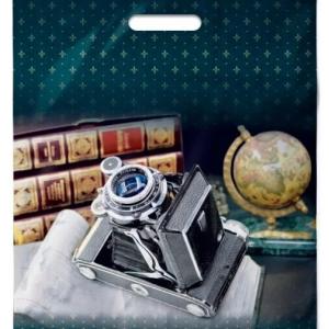 Полиэтиленовый пакет ПВД с прорубной ручкой 60 мкм 38х47 см Фокус 50 шт