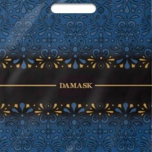 Полиэтиленовый пакет ПВД с прорубной ручкой 90 мкм 30х37 см Дамаск 50 шт