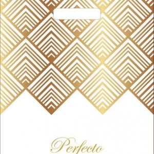 Полиэтиленовый пакет ПВД с прорубной ручкой 90 мкм 30х37 см Перфекто Изящность 25 шт