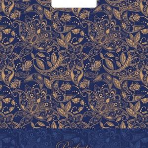 Полиэтиленовый пакет ПВД с прорубной ручкой 90 мкм 30х37 см Перфекто Узоры 25 шт