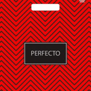 Полиэтиленовый пакет ПВД с прорубной ручкой 90 мкм 30х37 см Перфекто Зигзаг 25 шт