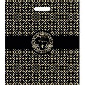 Полиэтиленовый пакет ПВД с прорубной ручкой 90 мкм 42х48 см Перфекто Квадро 25 шт