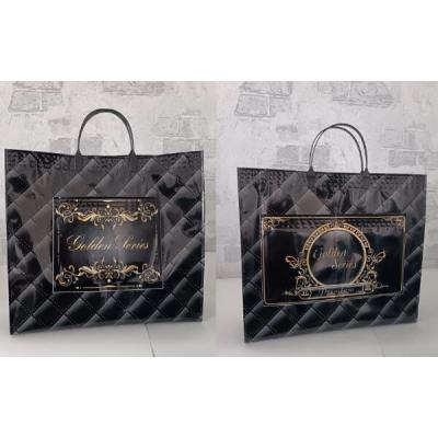 Полиэтиленовый пакет СЛПР с пластиковыми ручками 37х34х10 см Аурум с карманами 905648