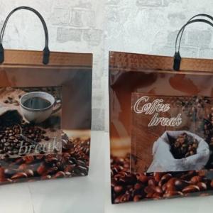 Полиэтиленовый пакет СЛПР с пластиковыми ручками 37х34х10 см Брейк с карманами 902504