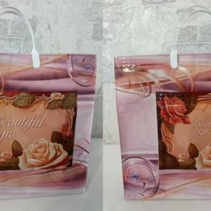 Полиэтиленовый пакет СЛПР с пластиковыми ручками 37х34х10 см Фирс с карманами 905005