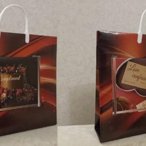 Полиэтиленовый пакет СЛПР с пластиковыми ручками 37х34х10 см Комплимент с кармашком 904978