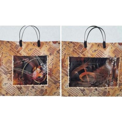 Полиэтиленовый пакет СЛПР с пластиковыми ручками 37х34х10 см Мотет с кармашком 908268