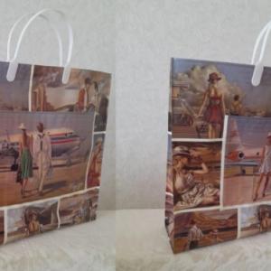 Полиэтиленовый пакет СЛПР с пластиковыми ручками 39х34х10 см Вояж с карманами 900294