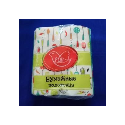 Полотенца бумажные LOTTI mini 2-х слоеные Белые 24*20 см