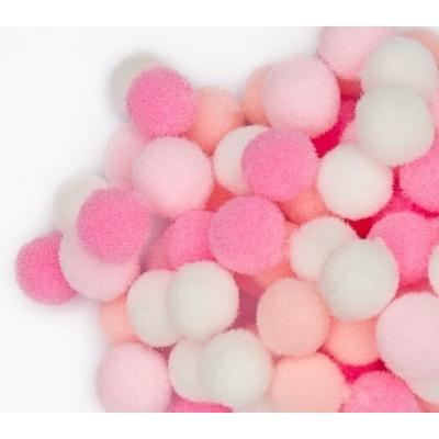 Помпоны Premium 1 см (200 шт) Ассорти 171215