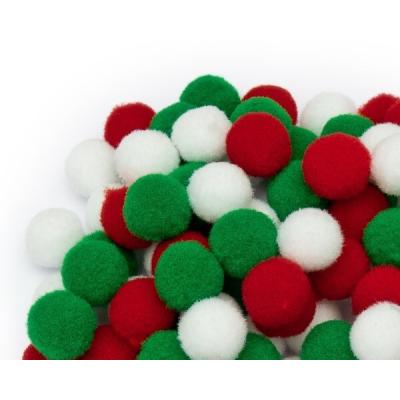 Помпоны Premium 1.5 см (200 шт) Ассорти 171226