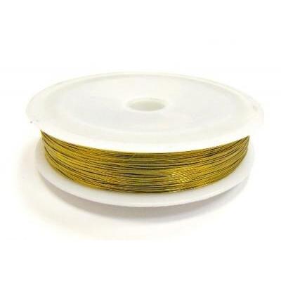 Проволока для бисероплетения 0.4 мм золото 50 м 27210