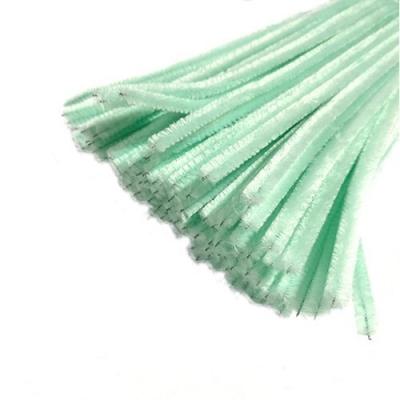 Проволока синельная бархатная 6 мм 30 см мятный 100 шт/уп