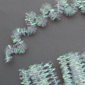 Проволока синельная металлик 30 см 100 шт Белый с отливом 172113