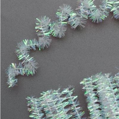 Проволока синельная металлик 30 см 100 шт Белый с отливом 172113