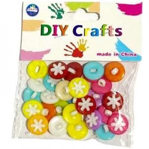 Пуговицы детские Снежинки 10 мм