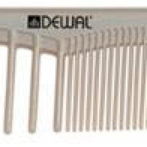 Расческа-гребень с редкими и частыми зубьями 17.5 см CO-904 SAHARA бежевый