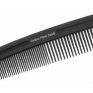 Расческа-гребень с редкими и частыми зубьями CF36 % карбоновый