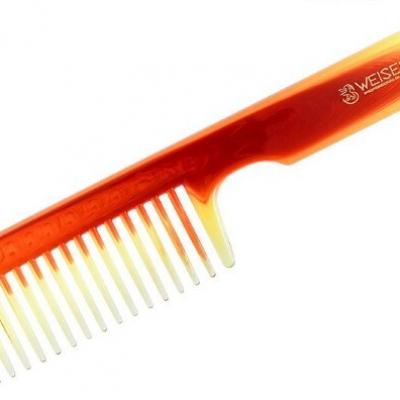 Расческа-гребень с редкими зубьями 21.7 см Weisen 1267 F-1 с ручкой