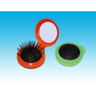 Расческа массажная складная с зеркалом круглая 94064*