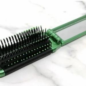 Расческа массажная складная с зеркалом прямоугольная 94065