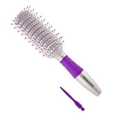 Расческа вентиляционная с пластиковыми зубьями со вставкой для отделения прядей Salon Professional 340-98070TER