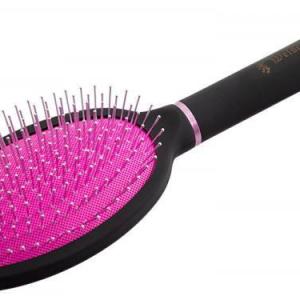 Расчёска массажная с металическими зубьями Weisen R 9551 SHRPICTA PINK