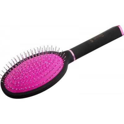Расчёска массажная с металическими зубьями Weisen R 9551 SHRPICTA PINK