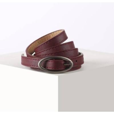 Ремень женский, 1.4*110 см, гладкий, пряжка металл, цвет бордовый