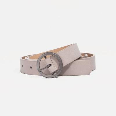 Ремень женский, 2.3*110 см, гладкий, пряжка металл, цвет серый