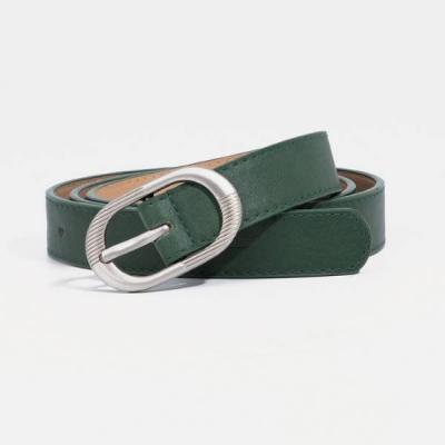 Ремень женский, 2.3*110 см, гладкий, пряжка металл, цвет зелёный 575017